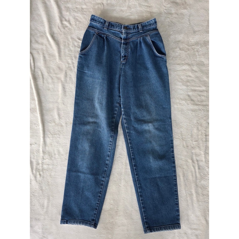 LEVIS Womens Denim Jeans Blue‎ High Waisted Straight Leg Size 12 Made USA